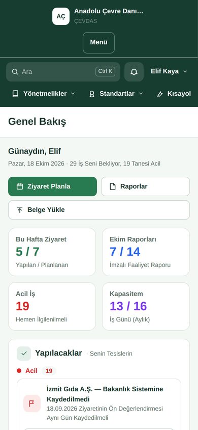 Telefonda ÇEVDAS